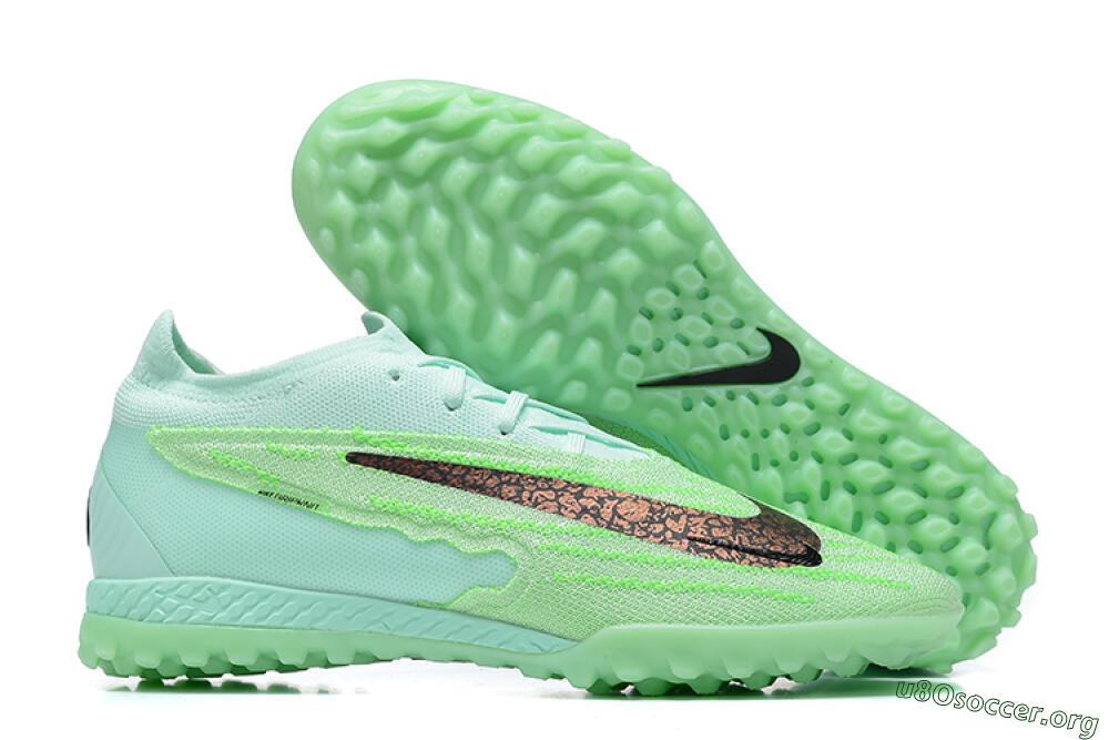 Nike Phantom GX Elite TF Football Shoes - Green/Black 2