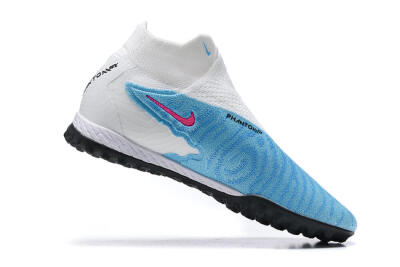 Nike Phantom GX Elite DF Link TF Football Shoes - White/Blue/Pink