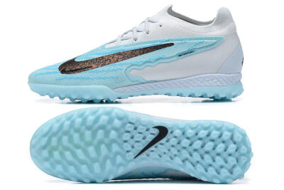 Nike Phantom GX Elite TF Football Shoes - White/Blue/Black
