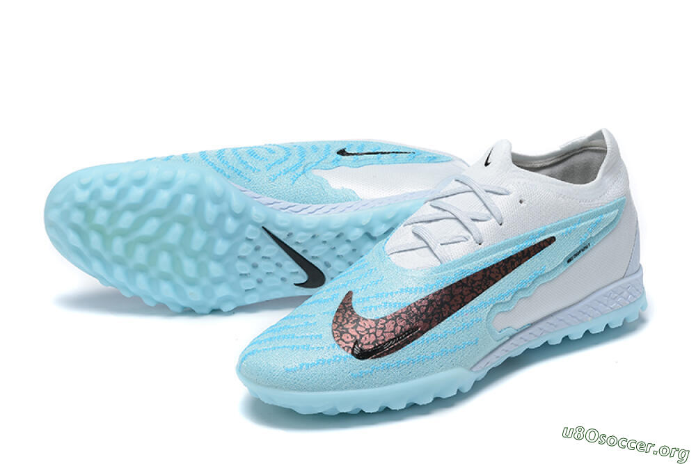Nike Phantom GX Elite TF Football Shoes - White/Blue/Black 0