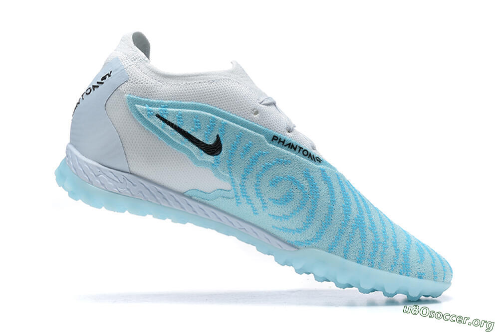 Nike Phantom GX Elite TF Football Shoes - White/Blue/Black 6