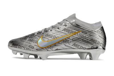 Nike Air Zoom Mercurial Vapor 15 Elite FG Football Boots - Sliver/Gold/Rainbow