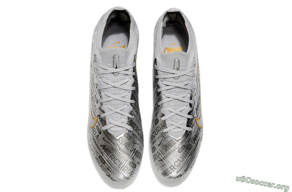 Nike Air Zoom Mercurial Vapor 15 Elite FG Football Boots - Sliver/Gold/Rainbow 5