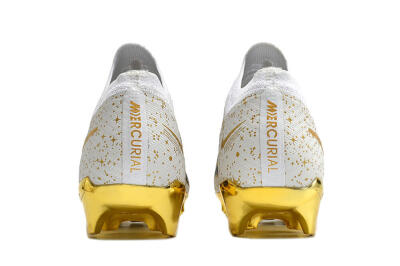 Nike Air Zoom Mercurial Vapor 15 Elite FG Football Boots - White/Gold/Black