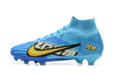 Kylian Mbappe x Nike Air Zoom Mercurial Superfly 9 Elite FG Football Boots - Blue/Yellow/Black