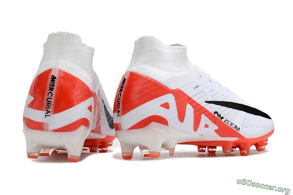 Nike Air Zoom Mercurial Superfly 9 Elite AG Football Boots - White/Red/Black 6