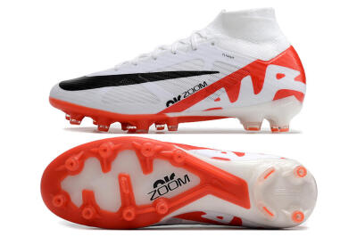Nike Air Zoom Mercurial Superfly 9 Elite AG Football Boots - White/Red/Black