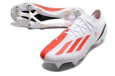 Adidas X Speedportal.1 SG Football Boots - White/Orange/Black