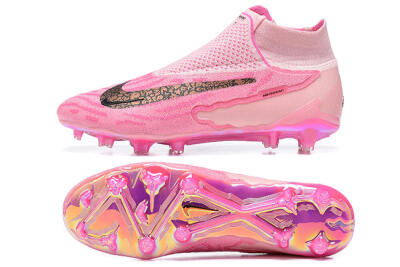 Nike Phantom GX Elite DF Link FG Football Boots - Pink/Black/Gold