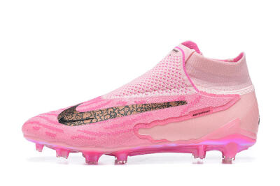 Nike Phantom GX Elite DF Link FG Football Boots - Pink/Black/Gold