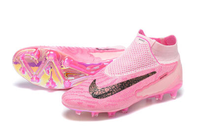 Nike Phantom GX Elite DF Link FG Football Boots - Pink/Black/Gold