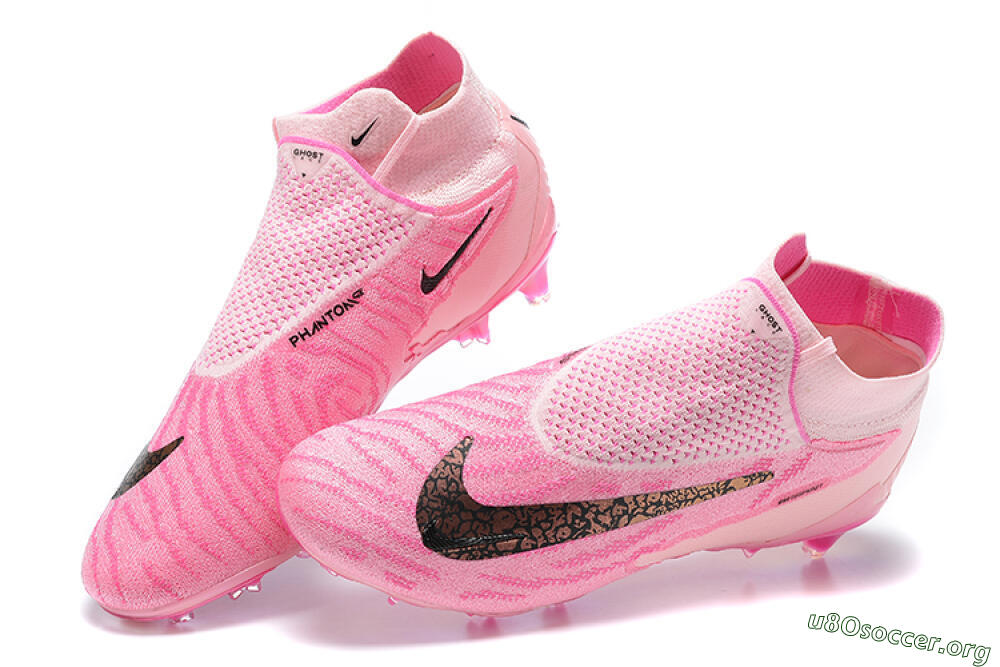 Nike Phantom GX Elite DF Link FG Football Boots - Pink/Black/Gold 5