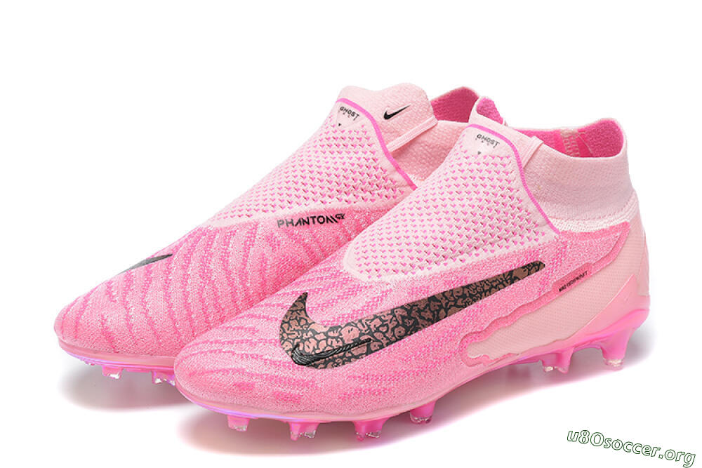 Nike Phantom GX Elite DF Link FG Football Boots - Pink/Black/Gold 9