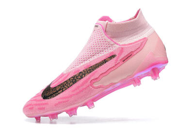 Nike Phantom GX Elite DF Link FG Football Boots - Pink/Black/Gold