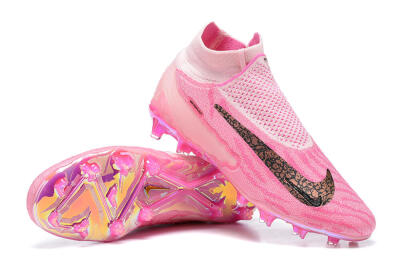 Nike Phantom GX Elite DF Link FG Football Boots - Pink/Black/Gold