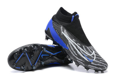 Nike Phantom GX Elite DF Link FG Football Boots - Black/White/Blue