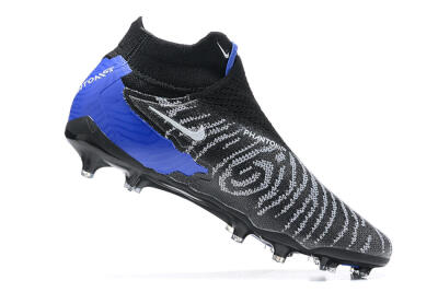 Nike Phantom GX Elite DF Link FG Football Boots - Black/White/Blue