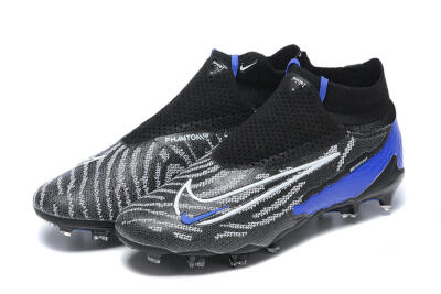 Nike Phantom GX Elite DF Link FG Football Boots - Black/White/Blue