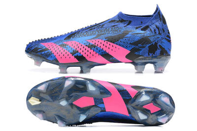 Paul Pogba x Adidas Predator Accuracy+ FG Football Boots - Blue/Black/Pink