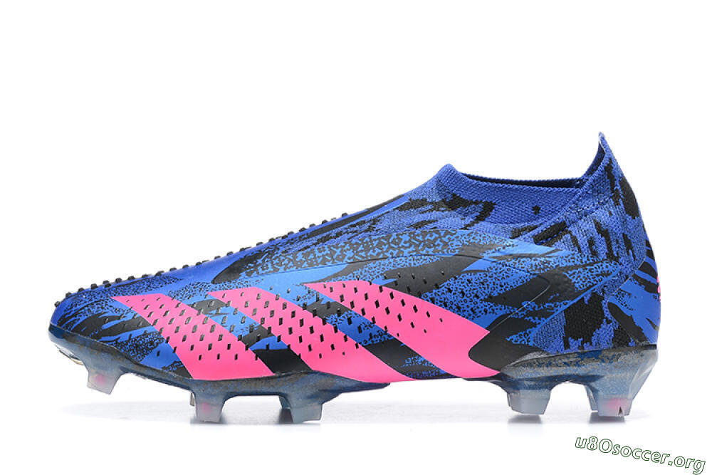 Paul Pogba x Adidas Predator Accuracy+ FG Football Boots - Blue/Black/Pink 3