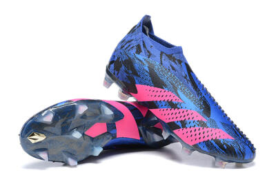 Paul Pogba x Adidas Predator Accuracy+ FG Football Boots - Blue/Black/Pink