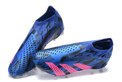 Paul Pogba x Adidas Predator Accuracy+ FG Football Boots - Blue/Black/Pink