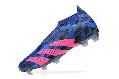 Paul Pogba x Adidas Predator Accuracy+ FG Football Boots - Blue/Black/Pink