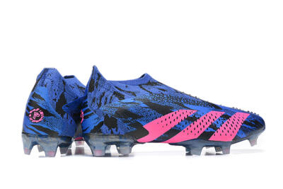 Paul Pogba x Adidas Predator Accuracy+ FG Football Boots - Blue/Black/Pink