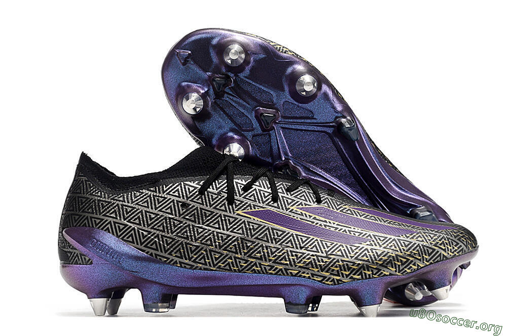 Adidas X Speedportal.1 FG Football Boots - Black/Sliver/Purple 2