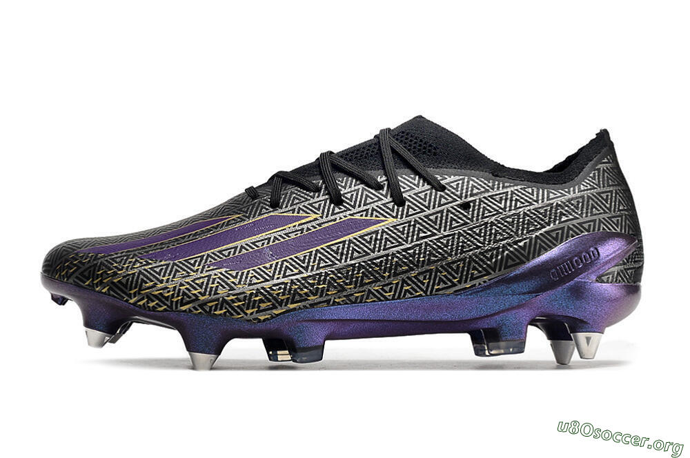 Adidas X Speedportal.1 FG Football Boots - Black/Sliver/Purple 3