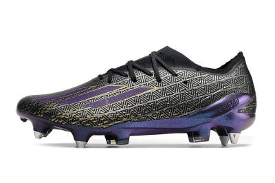Adidas X Speedportal.1 FG Football Boots - Black/Sliver/Purple