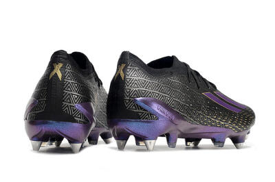 Adidas X Speedportal.1 FG Football Boots - Black/Sliver/Purple