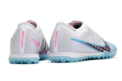 Nike Air Zoom Mercurial Vapor 15 Elite TF Football Shoes - White/Blue/Pink