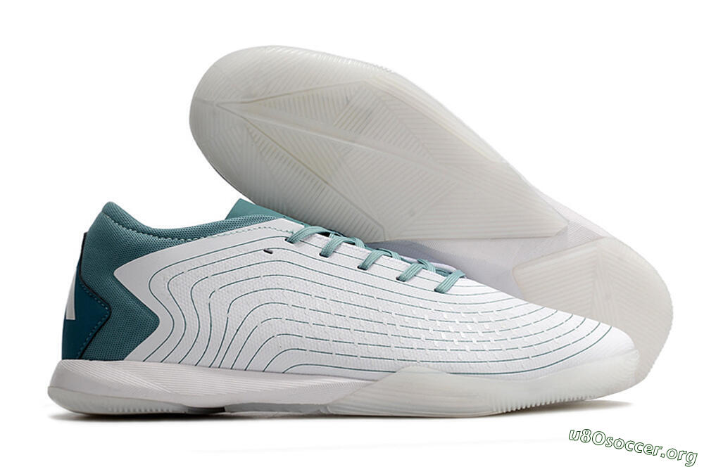 Adidas Predator Accuracy.3 IC Football Shoes - White/Blue 2