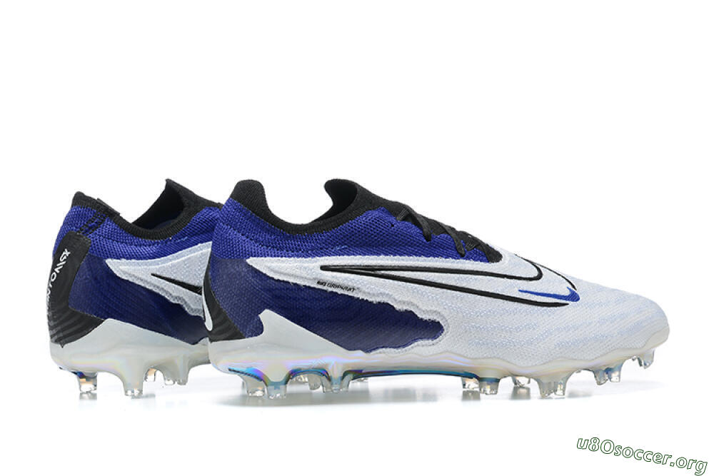 Nike Phantom GX Elite FG Football Boots - White/Blue/Black 6