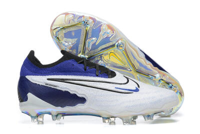 Nike Phantom GX Elite FG Football Boots - White/Blue/Black