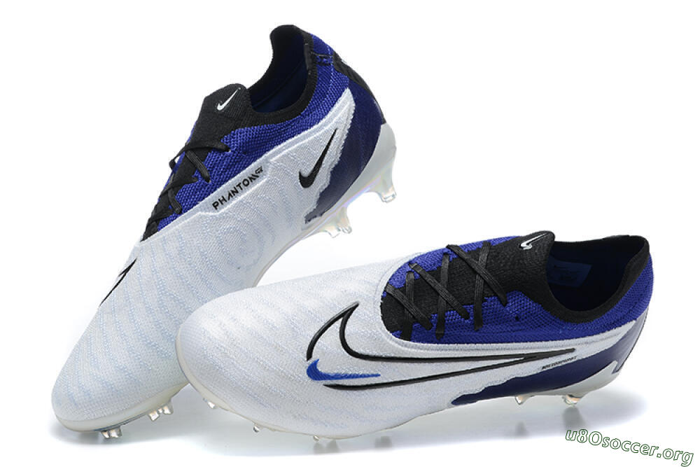 Nike Phantom GX Elite FG Football Boots - White/Blue/Black 0