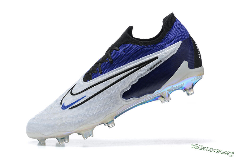 Nike Phantom GX Elite FG Football Boots - White/Blue/Black 5