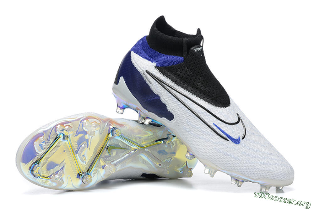 Nike Phantom GX Elite DF FG Football Boots - White/Blue/Black 1