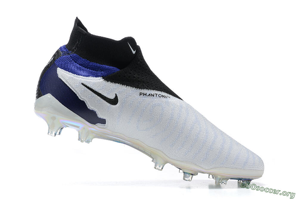 Nike Phantom GX Elite DF FG Football Boots - White/Blue/Black 4