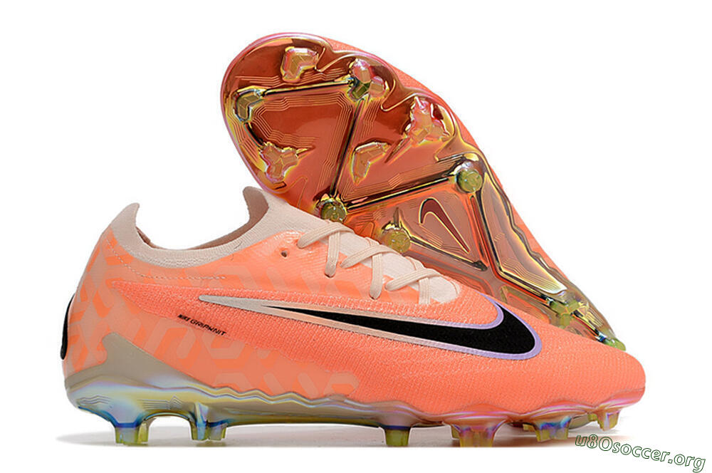 Nike Phantom GX Elite FG Football Boots - Orange/Black/Sliver 2