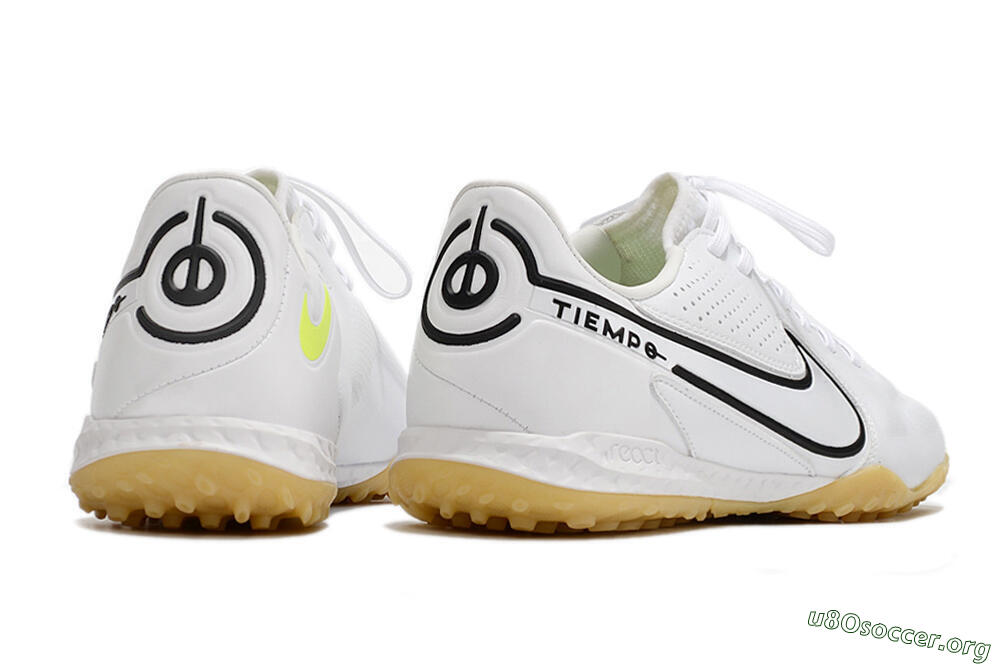 Nike React Tiempo Legend 9 Pro TF Football Shoes - White/Black 6