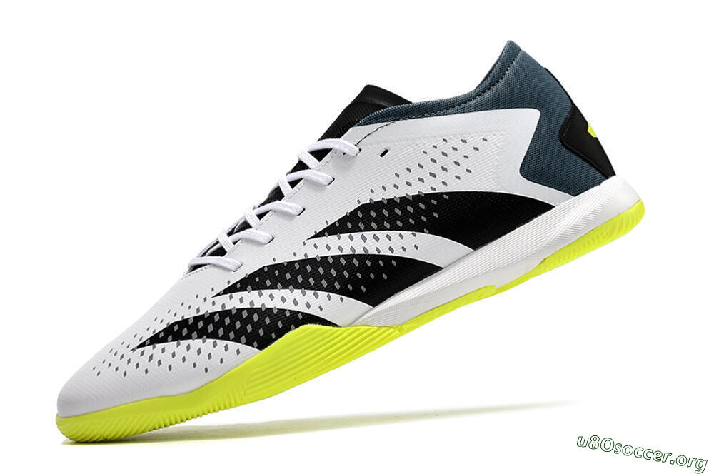 Adidas Predator Accuracy.3 IC Football Shoes - White/Black/Blue 5