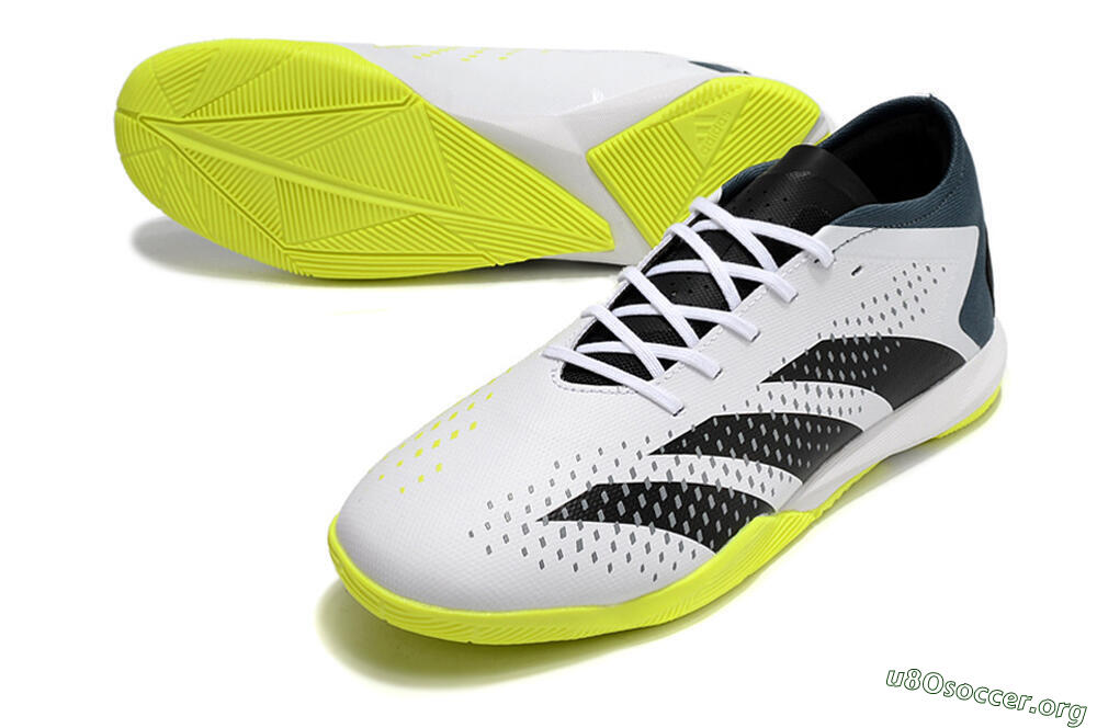 Adidas Predator Accuracy.3 IC Football Shoes - White/Black/Blue 0
