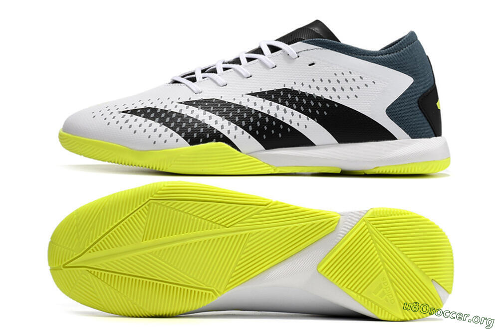 Adidas Predator Accuracy.3 IC Football Shoes - White/Black/Blue 1