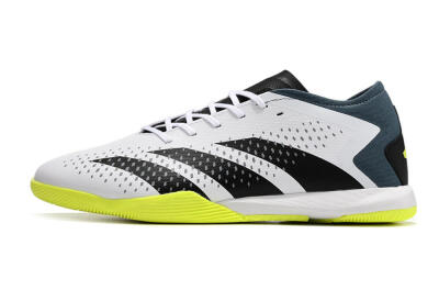 Adidas Predator Accuracy.3 IC Football Shoes - White/Black/Blue