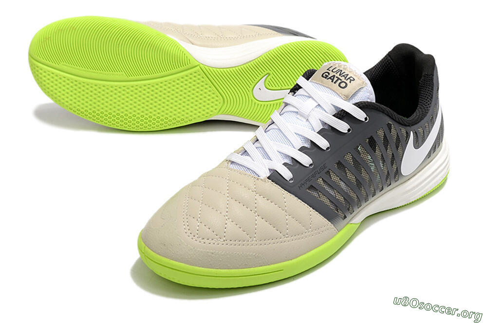 Nike Lunar Gato II IC Football Shoes - Grey/Black/White 0