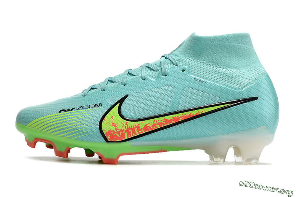Nike Air Zoom Mercurial Superfly 9 Elite FG Football Boots - Blue/Green/Black 3