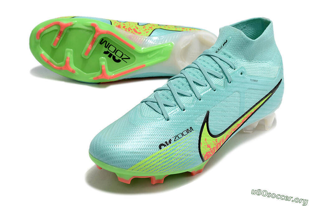Nike Air Zoom Mercurial Superfly 9 Elite FG Football Boots - Blue/Green/Black 0