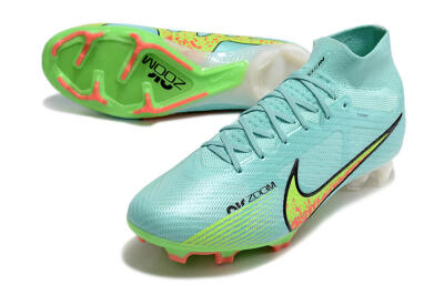 Nike Air Zoom Mercurial Superfly 9 Elite FG Football Boots - Blue/Green/Black